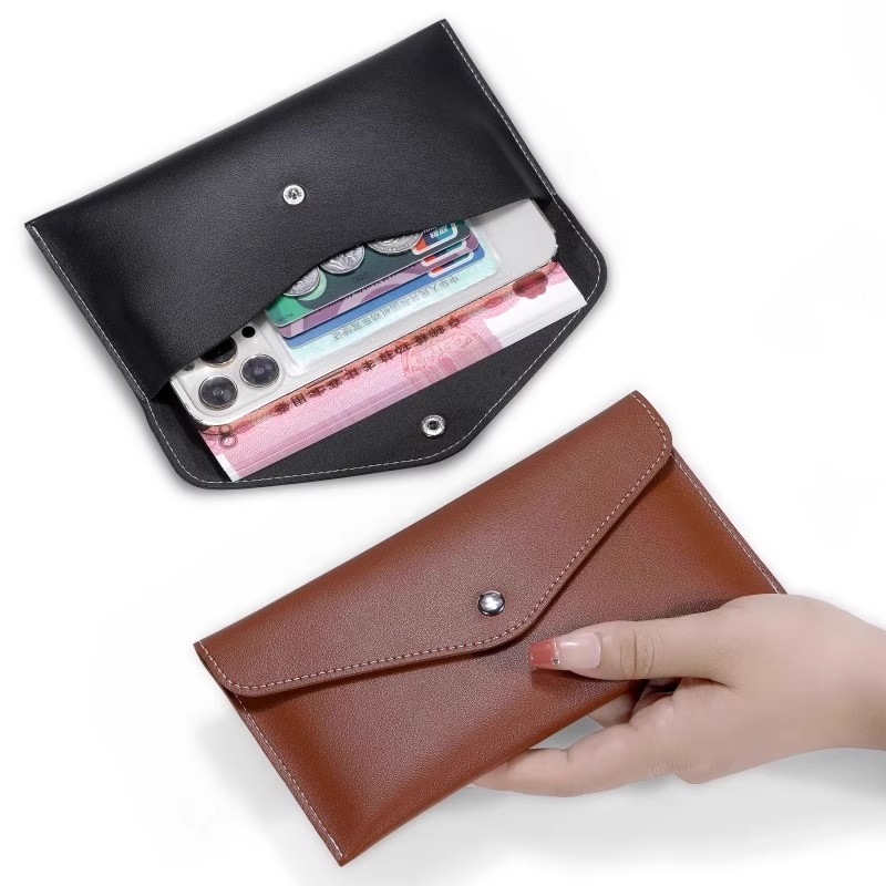 メンズ長財布 コンパクト スマート収納フラップ長財布