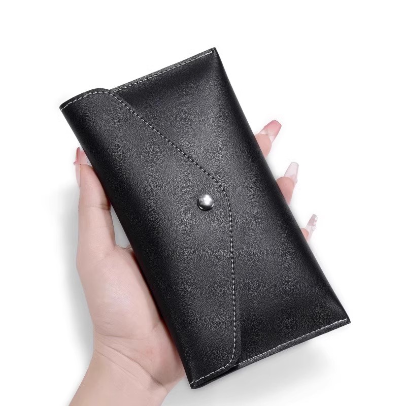メンズ長財布 コンパクト スマート収納フラップ長財布