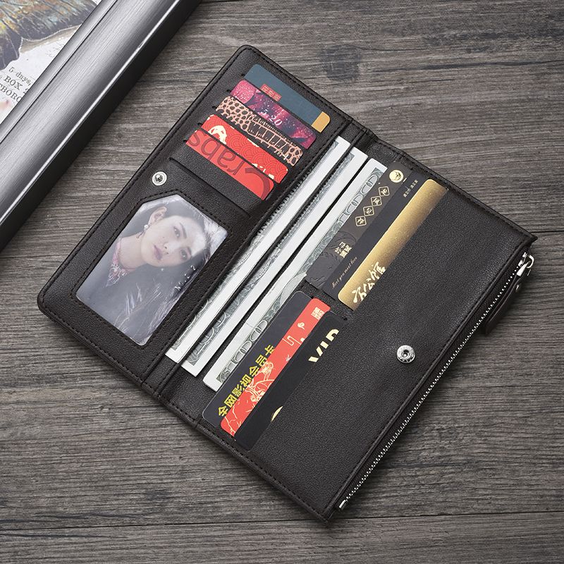 メンズ長財布 薄い スマートスナップ薄型長財布