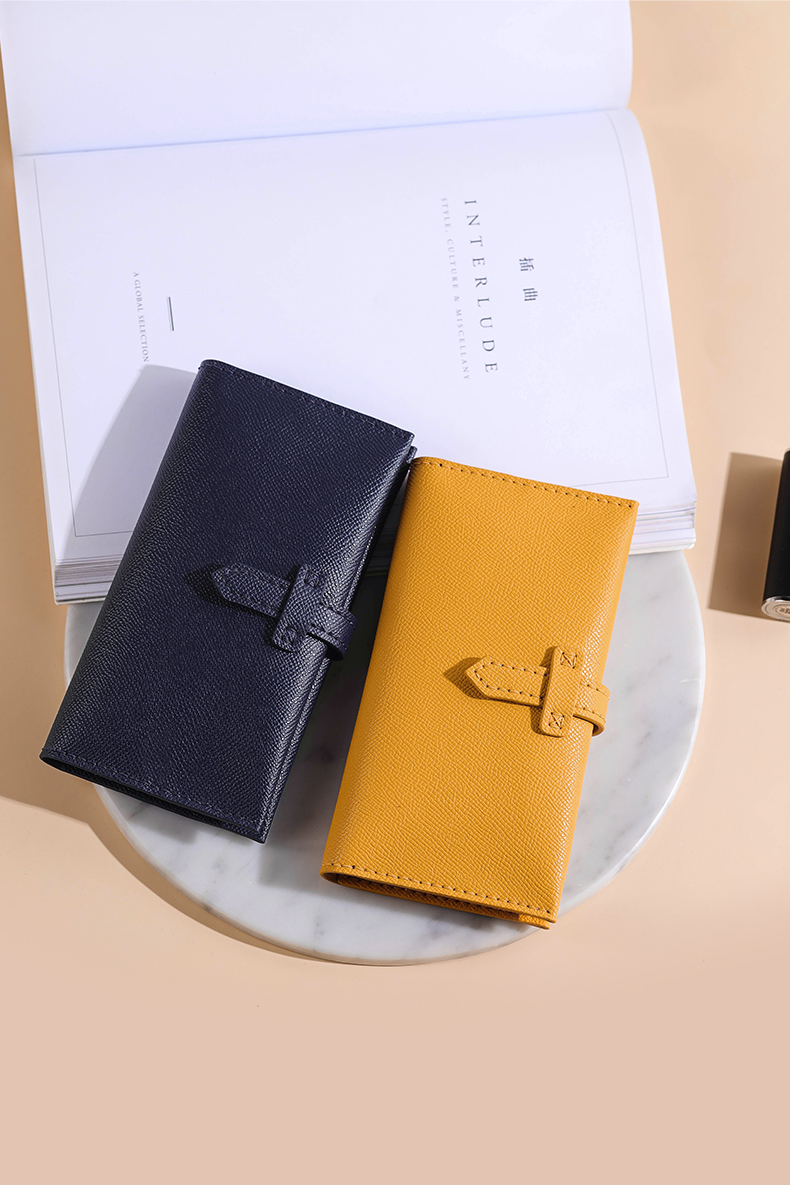メンズ長財布 薄い 上質レザー スマート長財布