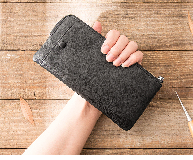 メンズ長財布 小型 シンプル薄型