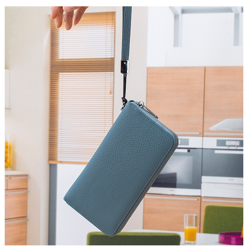 メンズ長財布 本革ラウンドファスナー長財布