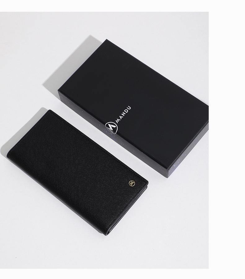 メンズ長財布 上質サフィアーノ 薄型長財布