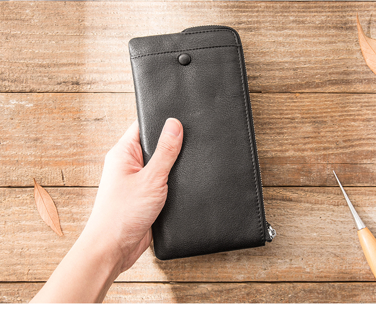 メンズ長財布 小型 シンプル薄型