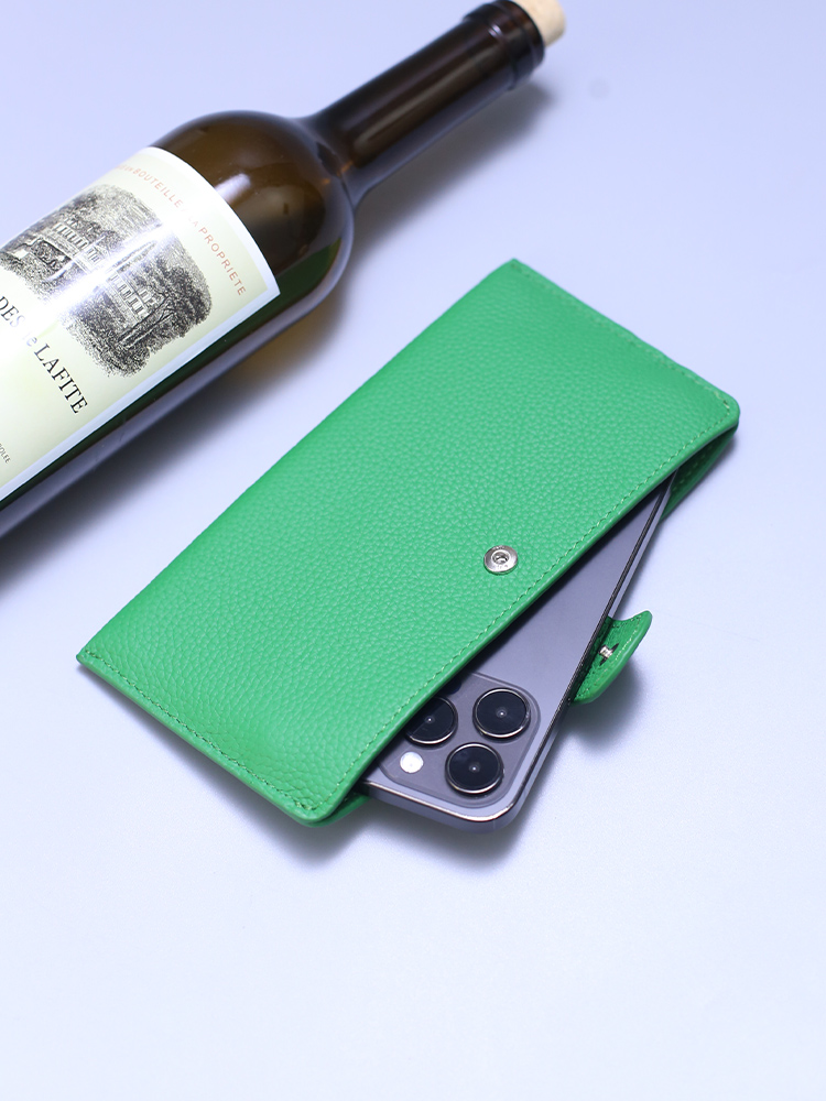 メンズ長財布 コンパクト 多機能スマホ収納長財布
