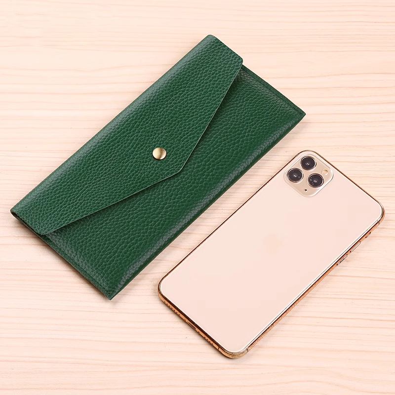 メンズ長財布 コンパクト スリム封筒型 大容量カード収納財布
