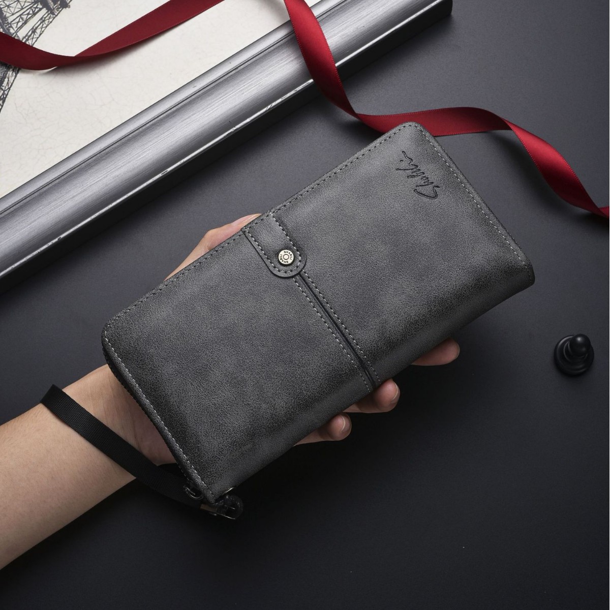 メンズ長財布 洗練ビジネスマン向け薄型長財布