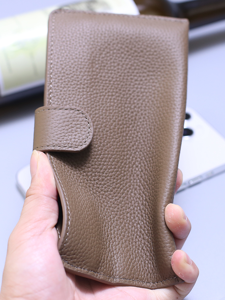 メンズ長財布 コンパクト 多機能スマホ収納長財布