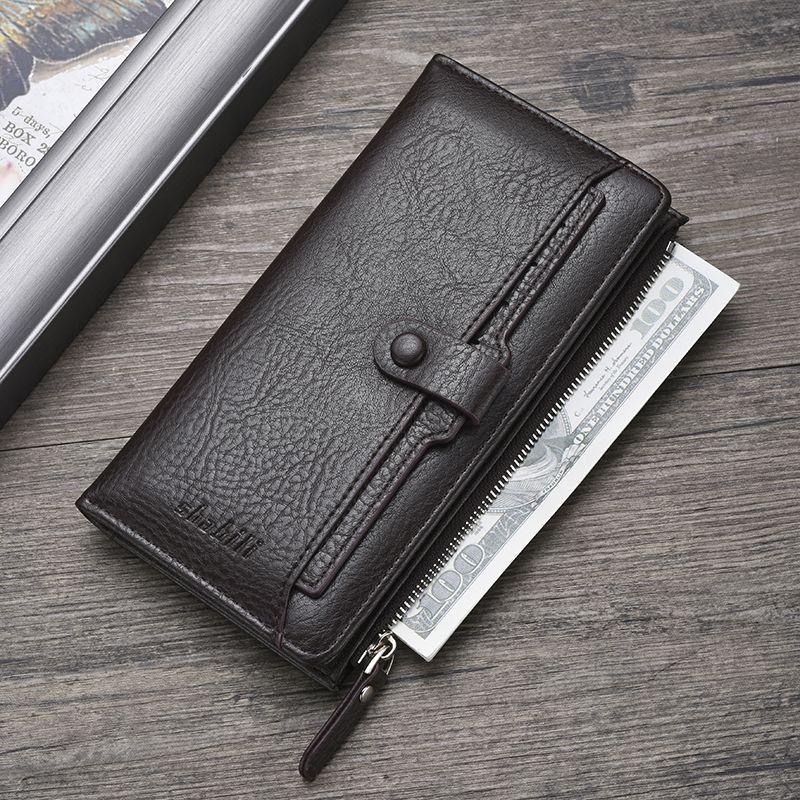 メンズ長財布 薄い スマートスナップ薄型長財布