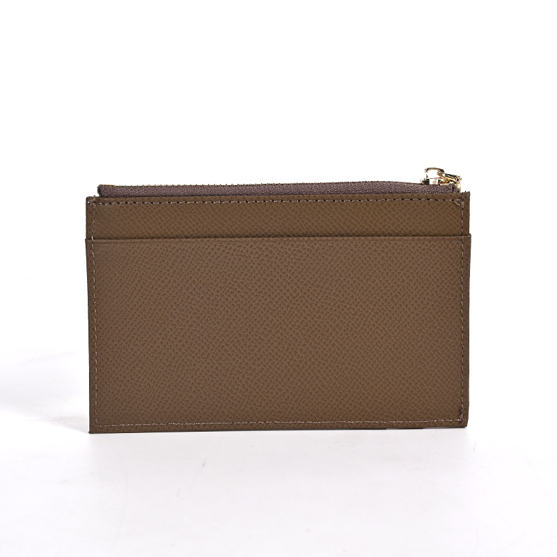 メンズ長財布 本革薄型カードケース付きファスナー長財布