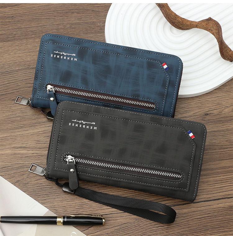 メンズ長財布 スマートジップ薄型長財布