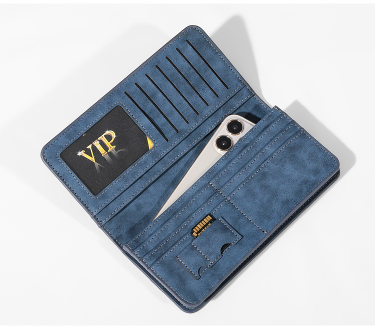 メンズ長財布 上質素材使用多機能収納メンズ長財布