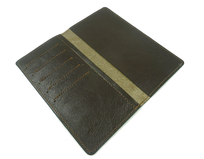 メンズ長財布 本革薄型二つ折り紳士用長財布