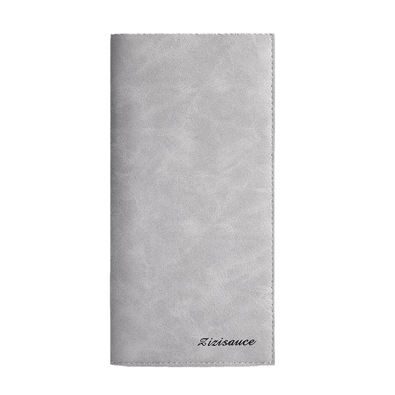 メンズ長財布 上質皮革仕様の薄型スリム長財布