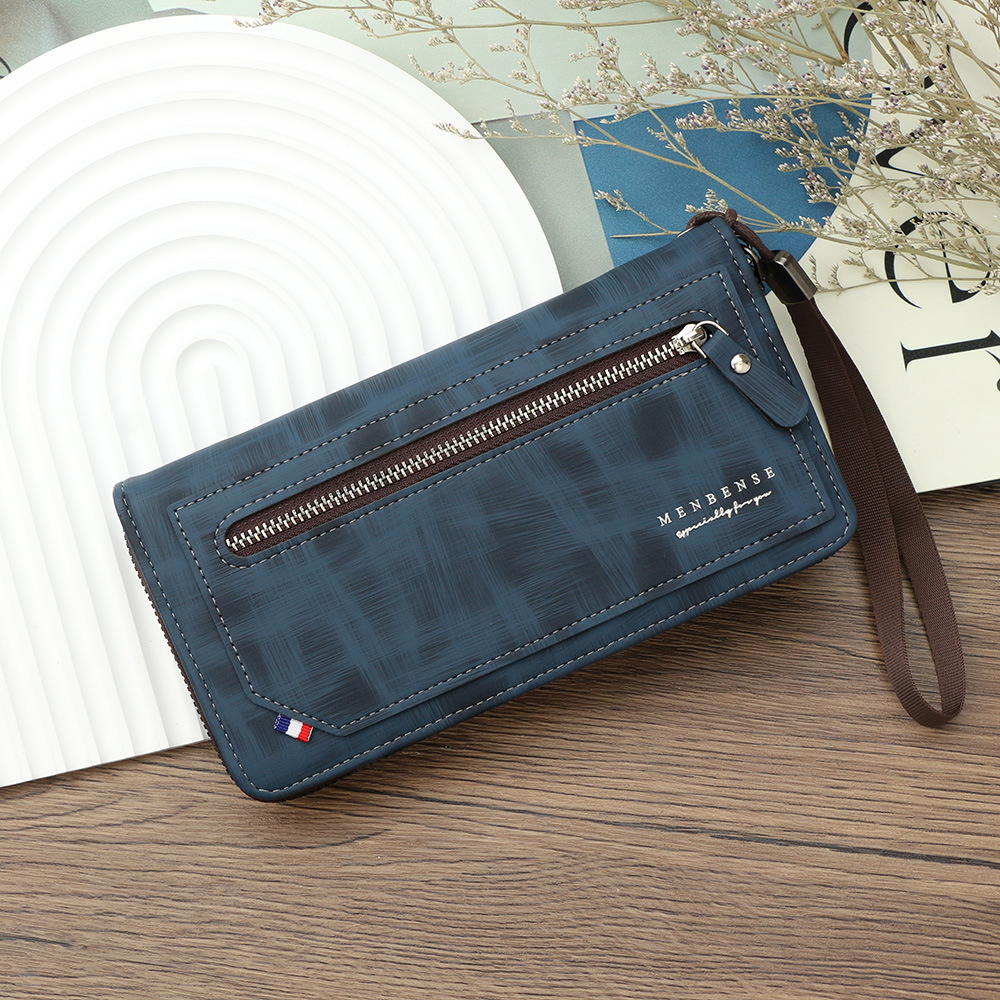 メンズ長財布 スマートジップ薄型長財布