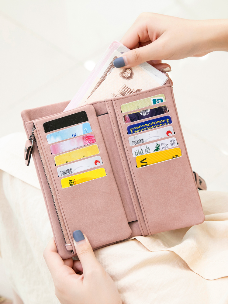 長財布レディース 多機能収納ポケット付き大容量長財布