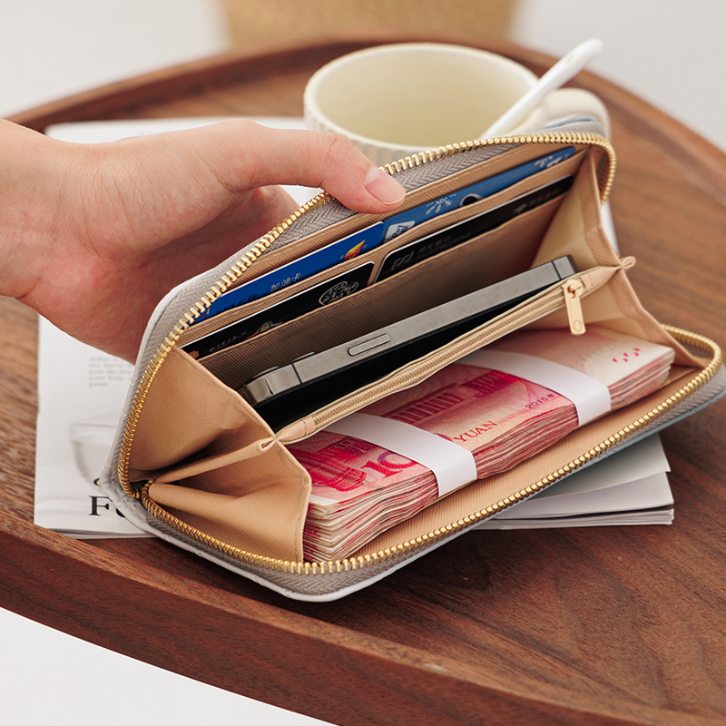 長財布レディース 薄い 上品キルティング薄型長財布