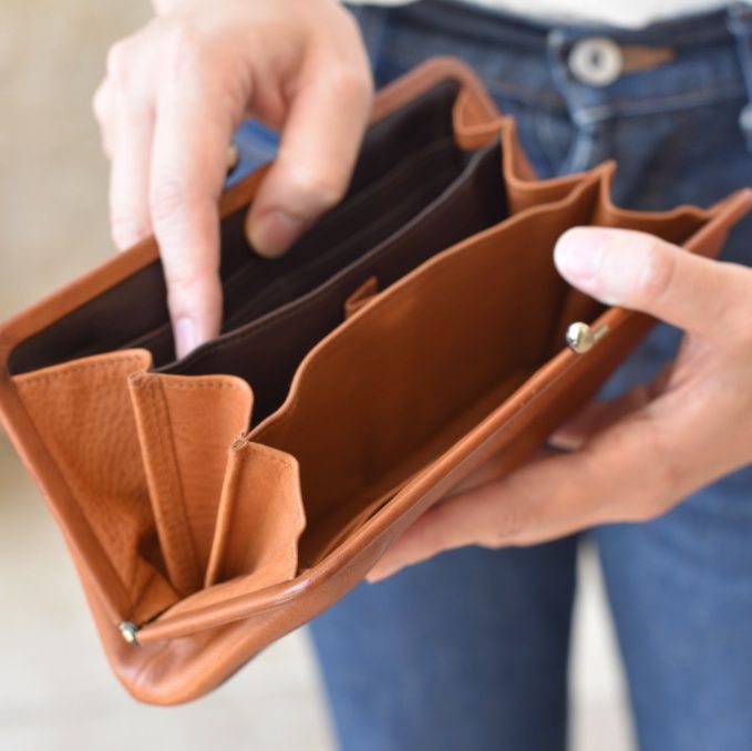 長財布レディース がま口 なめらか手触りがま口長財布