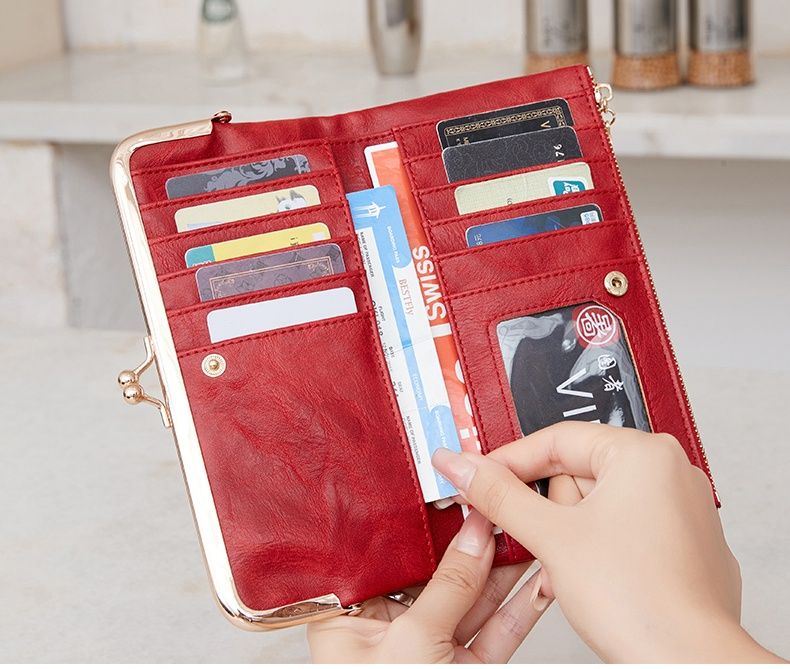 長財布レディース がま口 上品レトロ調がま口長財布