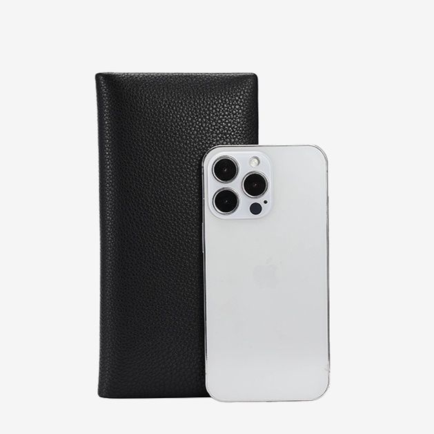 長財布レディース 薄い 上質な型押し牛革 薄型スマート長財布