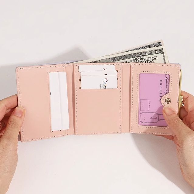 長財布レディース シンプル上品がま口ミニ財布