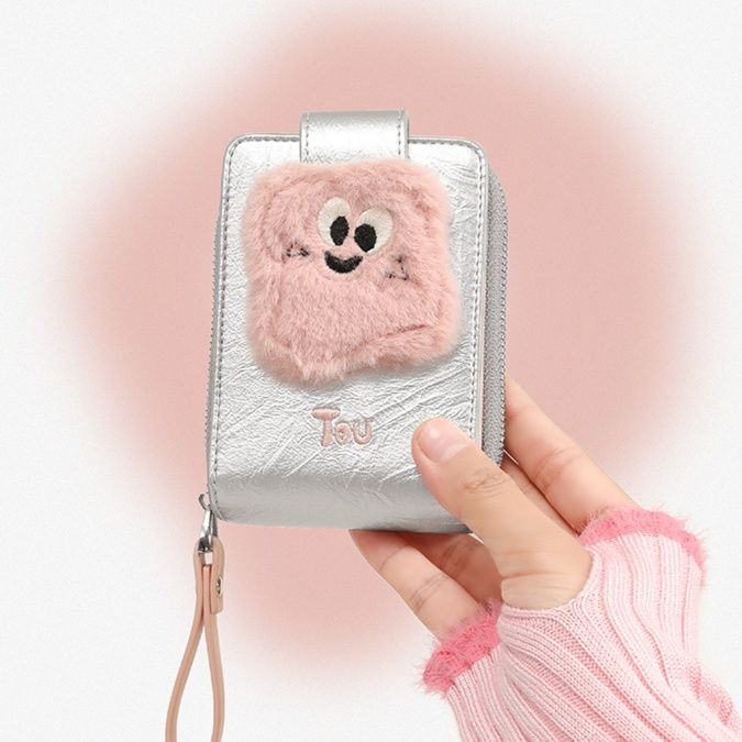 長財布レディース ふわもこキャラクターミニ財布