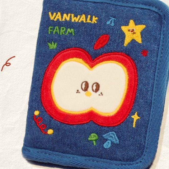 長財布レディース かわいい刺繍入り大容量長財布