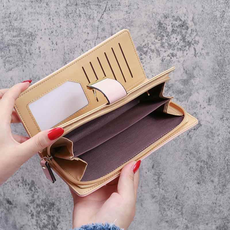 長財布レディース 葉模様デザイン多機能長財布