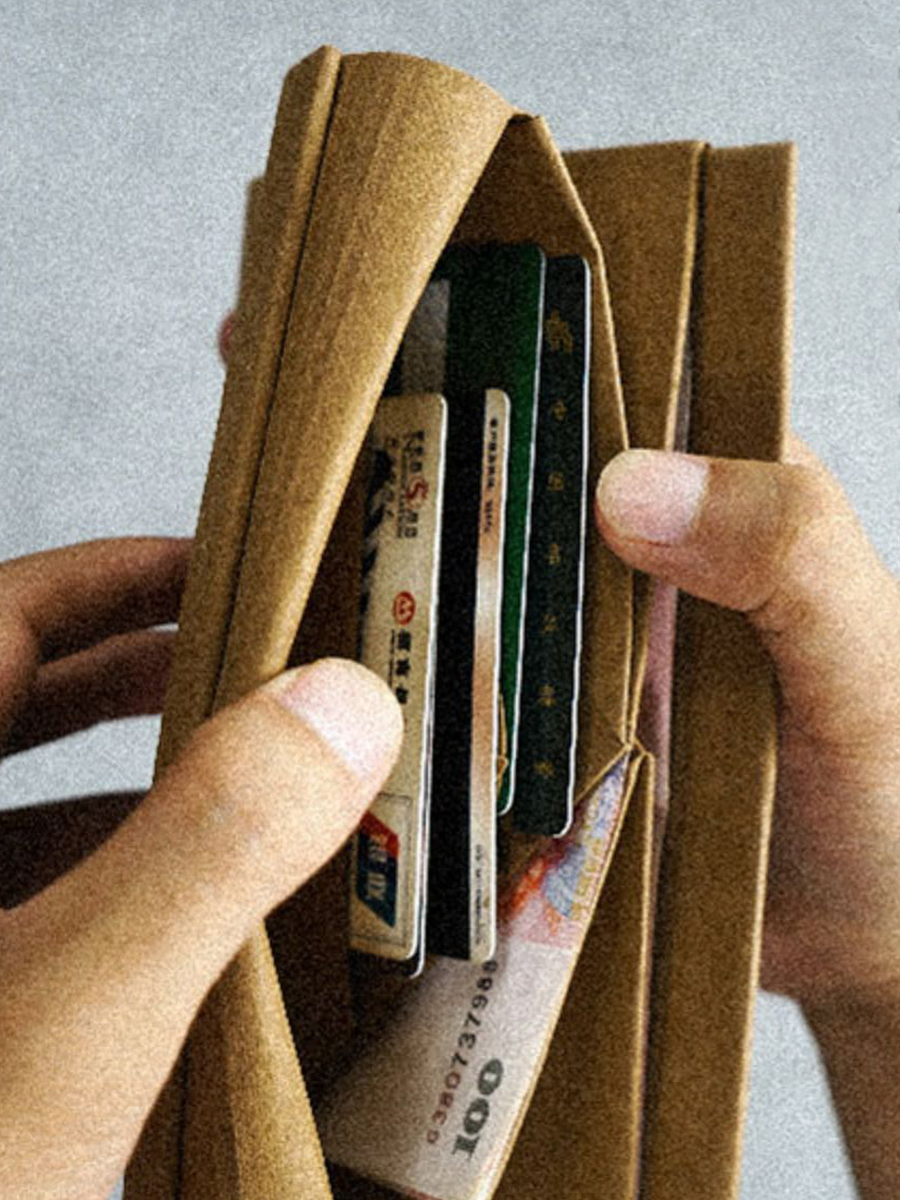 長財布レディース 薄い フォールド式スリム長財布
