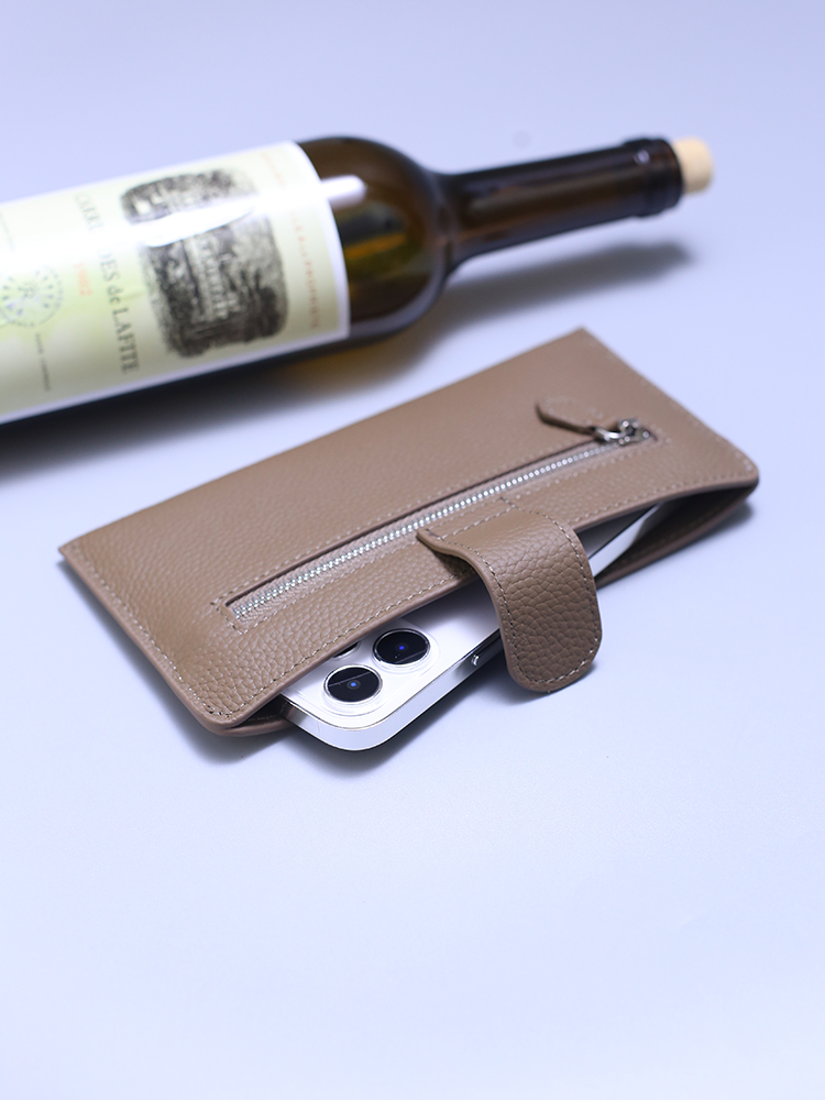 長財布レディース 薄い 本革シンプル薄型スマホ収納長財布