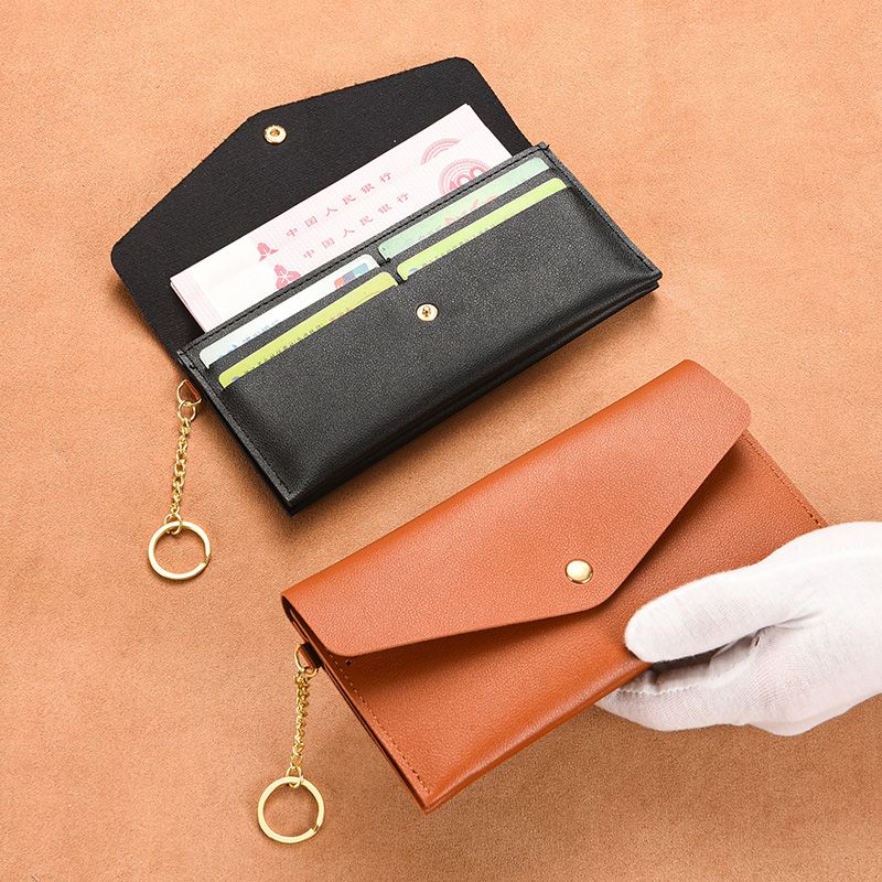 長財布レディース スマート薄型フラップ長財布
