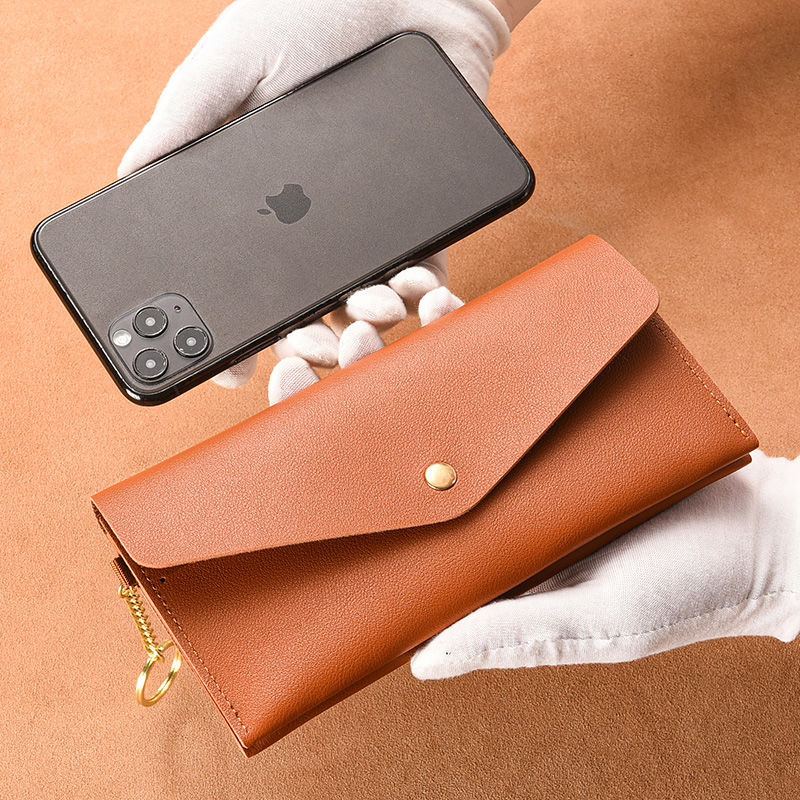 長財布レディース スマート薄型フラップ長財布