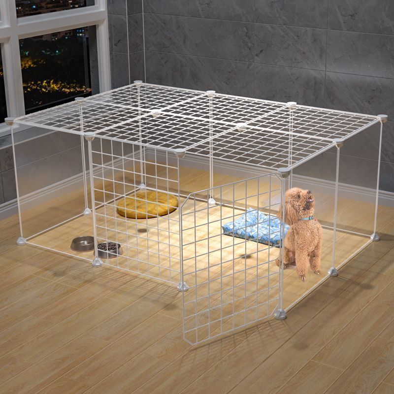 犬ケージ 組み立て式ワイヤー犬ケージ 扉付き広々タイプ