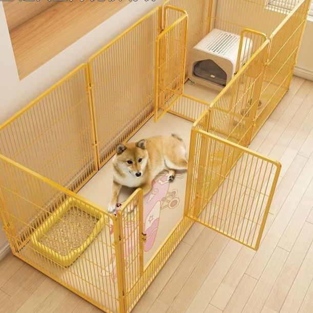 犬ケージ 自由に組み替えられる大型犬用折りたたみ囲いフェンス