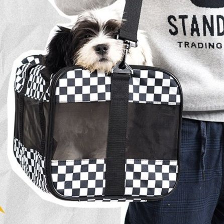 犬ケージ ペット用おしゃれ持ち運びショルダーバッグ型犬ケージ