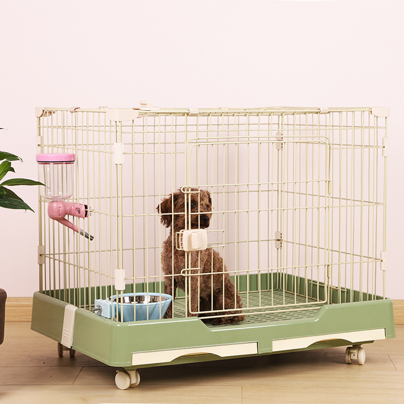 犬ケージ キャスター付き引き出しトレー犬ケージ室内用