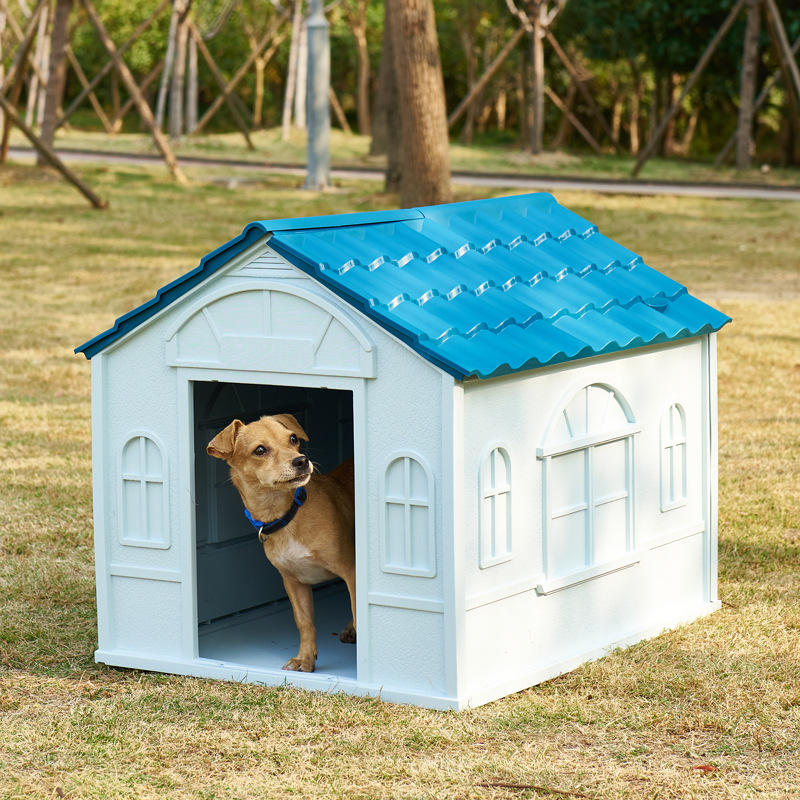 犬ケージ 屋外用プラスチック製犬小屋ハウス型犬ケージ
