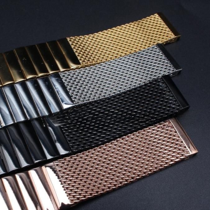 腕時計ベルト メタル メッシュ編み金属製交換用ベルト