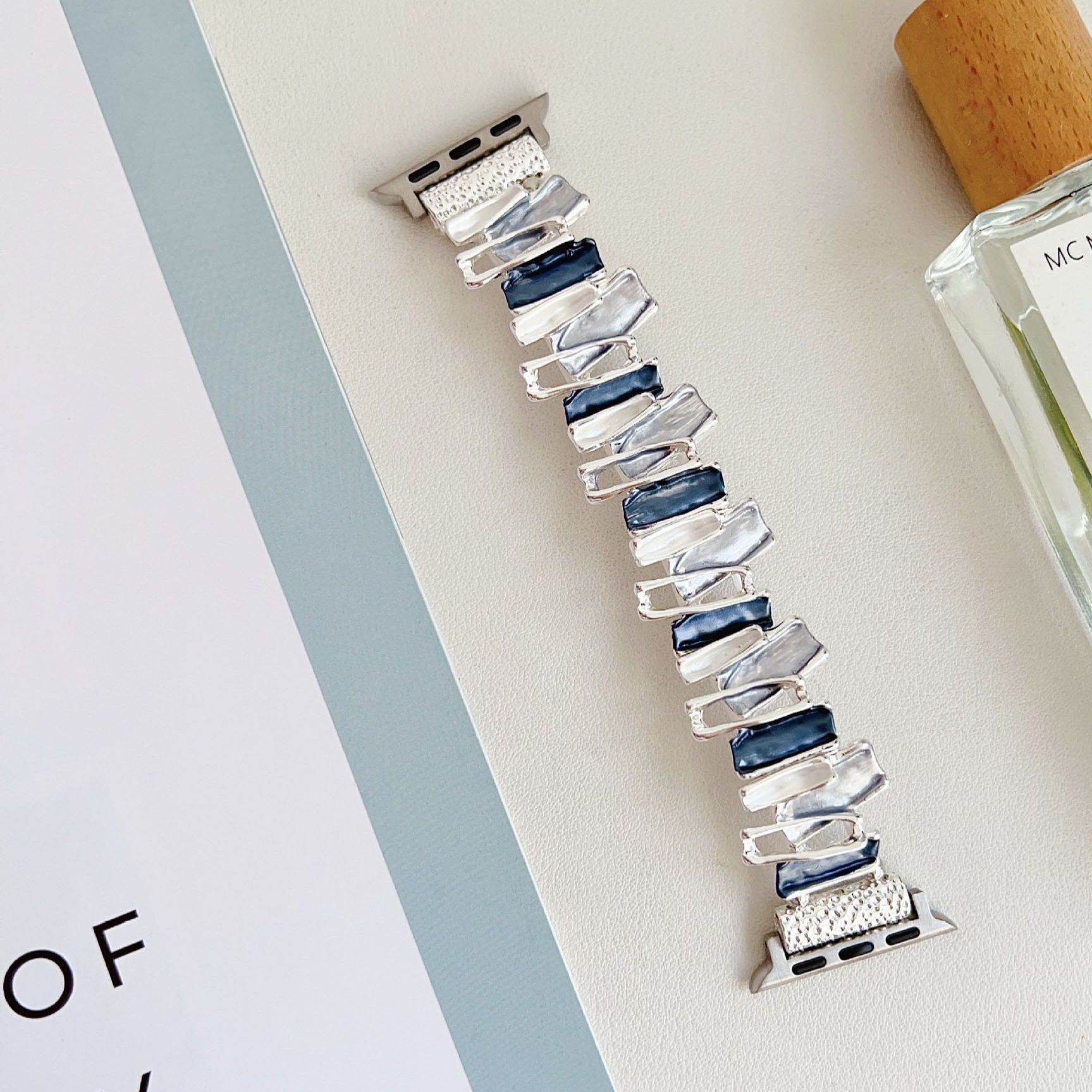 腕時計ベルト メタル 宝石風装飾 交換用バンド