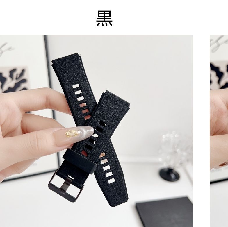 腕時計ベルト ラバー 22mm 互換バンド 男女兼用 簡単装着