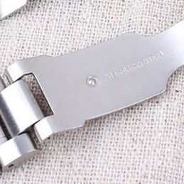 腕時計ベルト メタル 高級三連チェーン式金属腕時計交換用ベルト