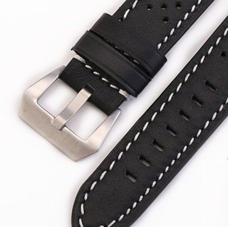 腕時計ベルト 革 穴あき通気性革製腕時計ベルト