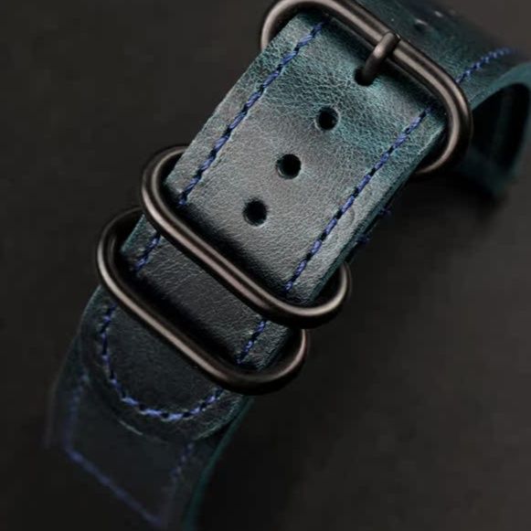 腕時計ベルト 手縫いステッチ本革腕時計ベルト