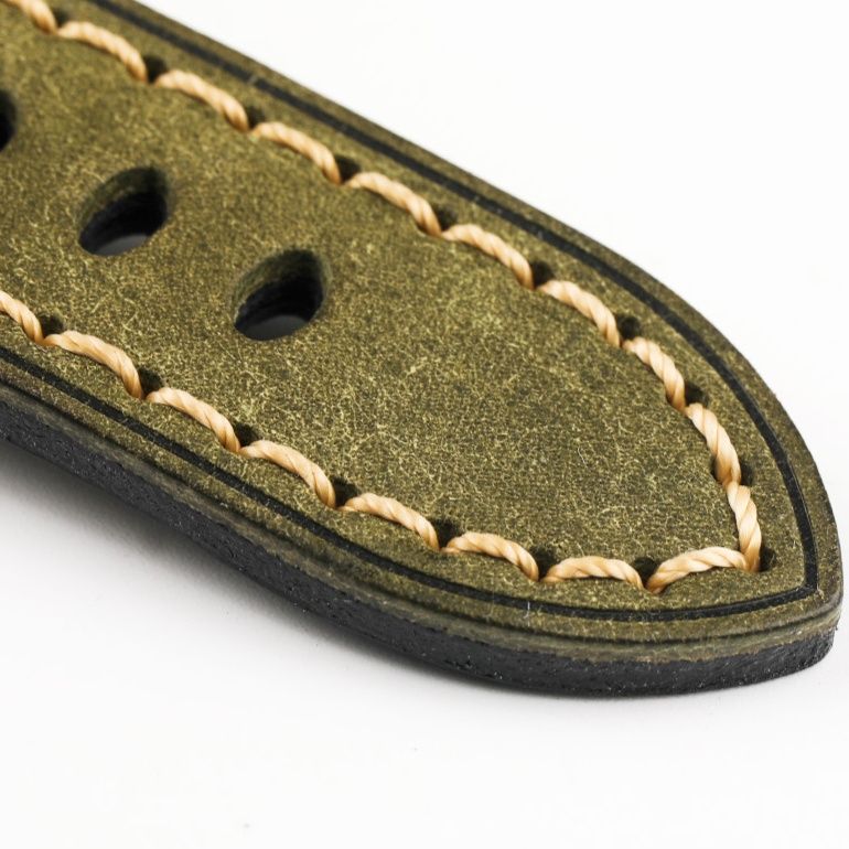 腕時計ベルト 手縫いステッチ本革腕時計替えベルト