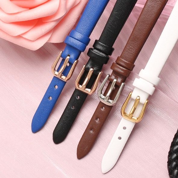 腕時計ベルト 上質本革細身腕時計ベルト多彩バリエーション