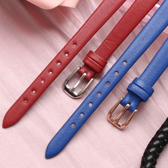 腕時計ベルト 上質本革細身腕時計ベルト多彩バリエーション