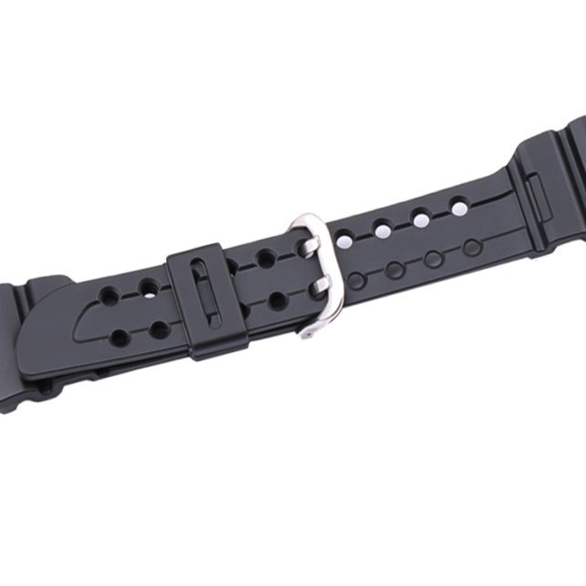 腕時計ベルト 通気性抜群多孔デザインラバー腕時計ベルト