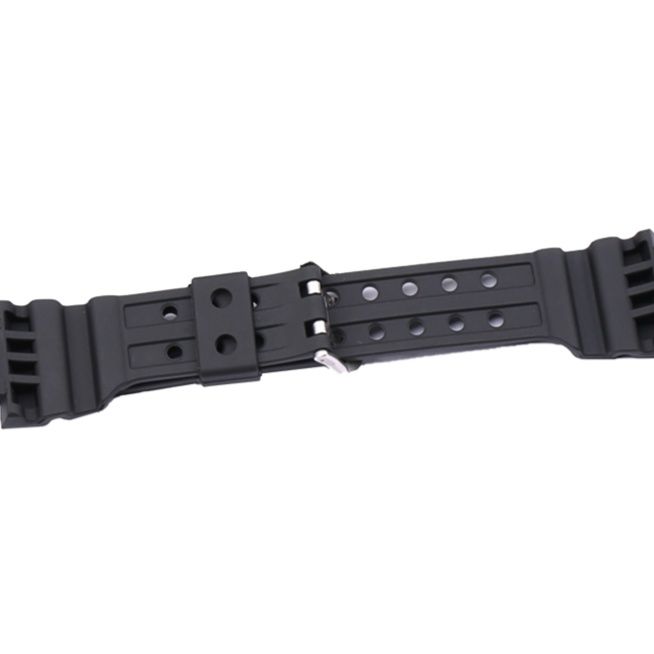 腕時計ベルト 通気性抜群多孔デザインラバー腕時計ベルト