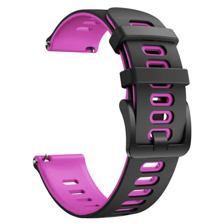 腕時計ベルト 二層構造スポーツ仕様穴開きラバーベルト