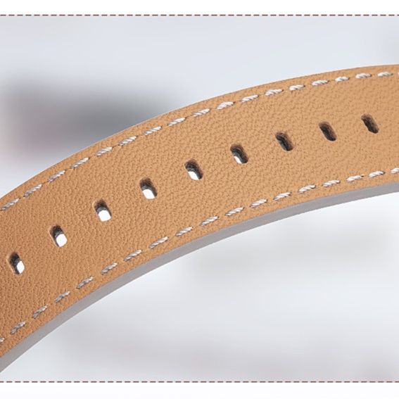 腕時計ベルト革 本革使用ステッチデザイン腕時計ベルト